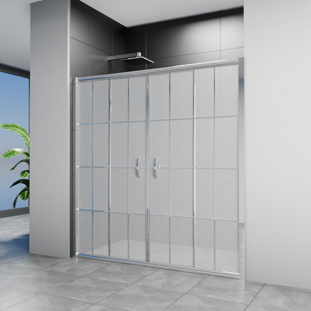 PARLAK KAROLAJ KOMPLE BUZLU 2+2 DUŞ KABİNİ