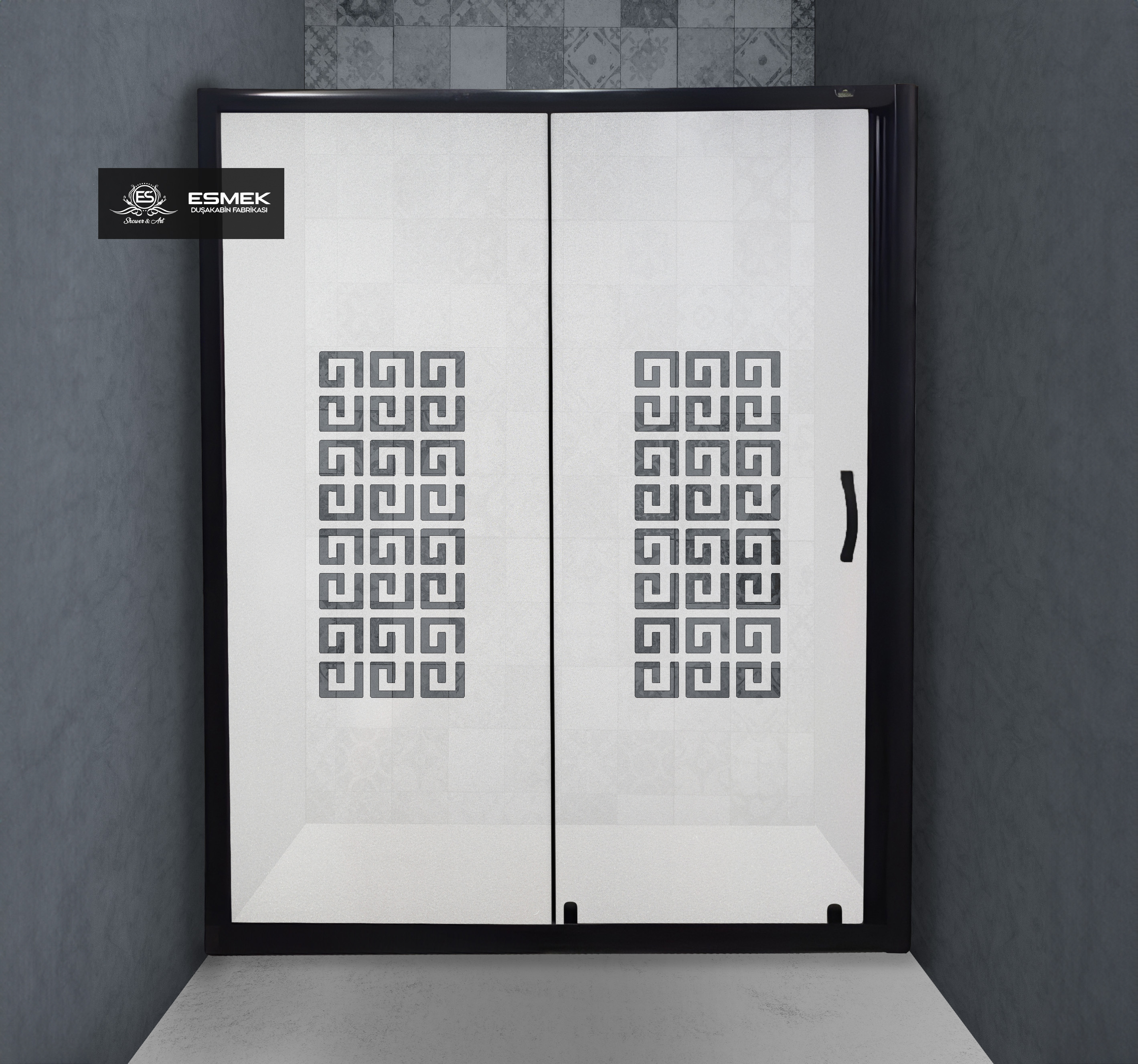 SUPER LUX SİYAH PROFİL 1+1 SÜRGÜLÜ 367 KOD KUMLU CAM